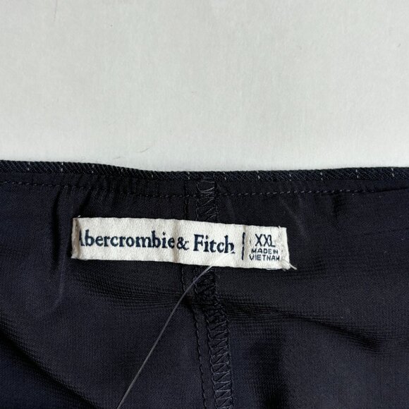 Abercrombie and Fitch Black Skort NWT Pinstripe Grey A&F Mini Skirt Short XXL 2X - Picture 6 of 6